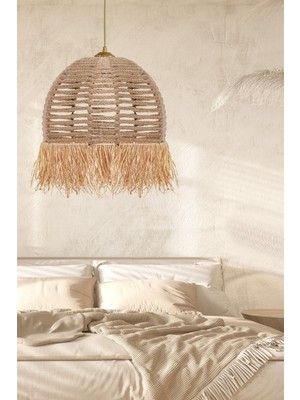 HMY Design Delacorde El Yapımı Sarkıt Avize Jüt-Rafya