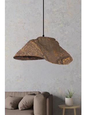 HMY Design Vulkron Handmade Karbon Beton Avize