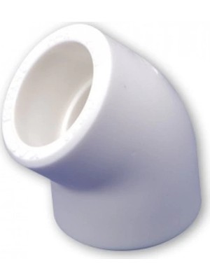 Pvc Boru Dirsek 45 Derece Pprc 25 mm 10 Adet