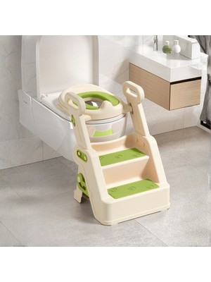 Dekohop Merdivenli Katlanır Klozet Adaptörü Çocuk Tuvalet Eğitimi  ve Banyo Tuvalet Lavabo Yükseltici