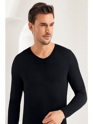 Şahinler Erkek Uzun Kollu V Yaka Likralı Süprem Atlet 074-075