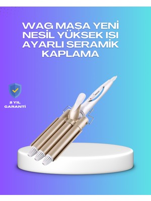 Tunç Line Hızlı Isınan Şarjlı Saç Kıvırıcı Maşa