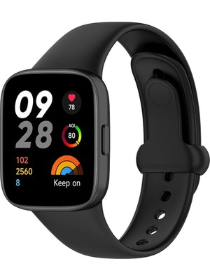 Mtxdpn Newface Xiaomi Redmi Watch 3 Origin Silikon Kordon - Siyah