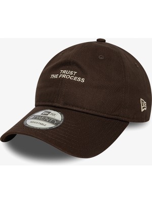 New Era Trust The Process Slogan 9twenty Unisex Kahverengi Şapka.-