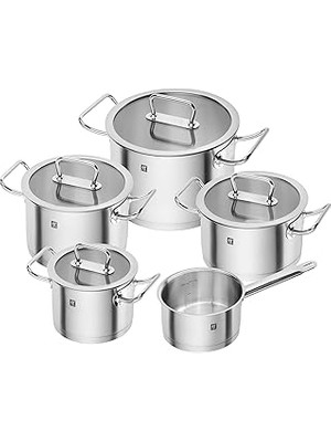 SanalAMCA Store Zwilling Twin 18/10 Paslanmaz Çelik, 5 Parça Tencere Seti