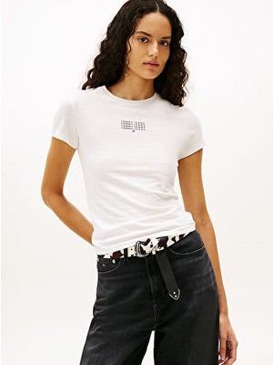 Tommy Hilfiger Kadın Tjw Ince Çizgili S/s T-Shirt