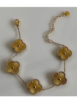 Stainless Steel Van Cleef Çelik Bileklik