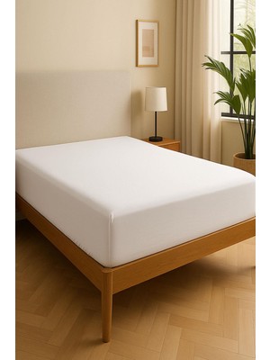 Cotenconcept 140 x 200 cm Düz Pamuklu Tek Kişilik Lastikli Fitted Penye Çarşaf