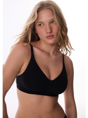 Penti Siyah  Balensiz İz Yapmayan Sütyen