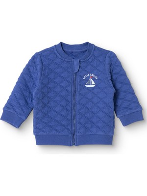 Hellobaby Hellobaby, Erkek, Hırka, Marin Baskılı, Fermuarlı, Little Sailor, Bisiklet Yaka, Uzun Kol