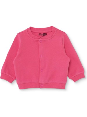 Hellobaby Hellobaby Kız Bebek Basic Hırka Çıtçıtlı Bisiklet Yaka Uzun Kol