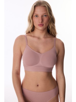 Penti Kirli Pembe  Dikişsiz Balensiz Bralet