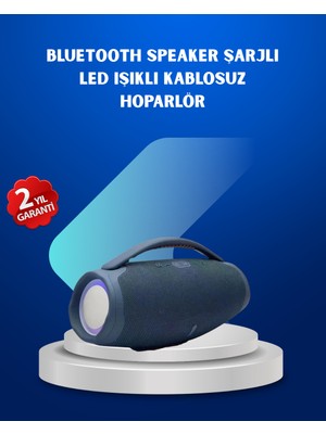 Astraltech Ipx5 Su Geçirmez Taşınabilir Bluetooth Hoparlör Renkli Işıklı