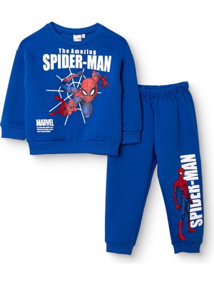 Marvel Marvel Erkek Bebek Eşofman Takımı Lisans Bisiklet Yaka Uzun Paça Uzun Kol