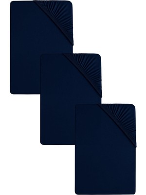 Cotenconcept 3 Adet Düz Pamuklu Tek Kişilik 140 x 200 cm Lastikli Penye Çarşaf