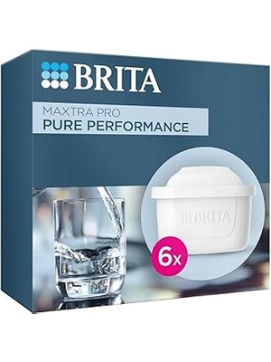 SanalAMCA Store Brita Maxtra Pure Performance Yedek Su Arıtma Filtresi, 6’lı