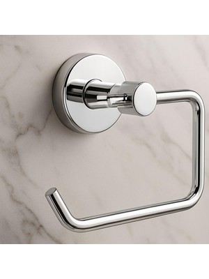 Nzb Kapaksız Wc Kağıt Aparatı Vidalı Paslanmaz Metal Duvar Tuvalet Kağıtlık Banyo Aksesuarı Gümüş Krom