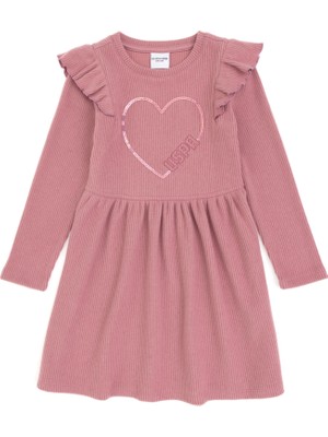 U.s. Polo Assn. Kız Çocuk Koyu Pembe Elbise (Örme) 50318088-VR167