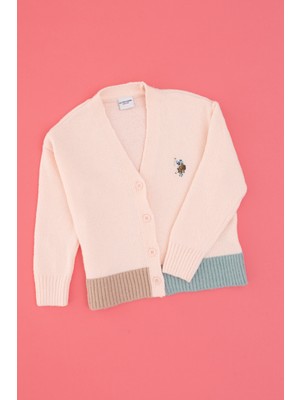 U.s. Polo Assn. Kız Çocuk Açık Pembe Hırka (Triko) 50316267-VR078