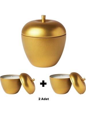 IKEA Vınterfınt Metal Kutuda Elma Şeklinde Kokulu Mum