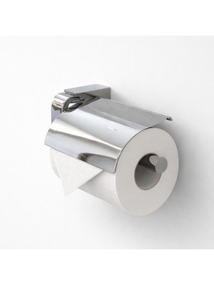 Nzb Kapaklı Lüks Tuvalet Kağıtlık Vidalı Paslanmaz Metal Duvara Monte Banyo Kağıt Aparatı Krom Gümüş