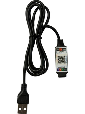Powerr Led Aydınlatma 5V USB Girişli Bluetoothlu Cep Telefonundan Rgb LED Kontrol 6A