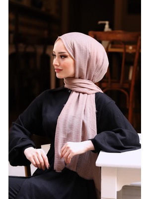 Shalby Bürümcük Şal Tesettür Açık Sütlü Kahve