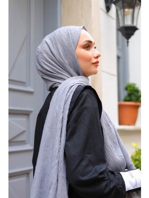 Shalby Bambu Crash Şal Gri