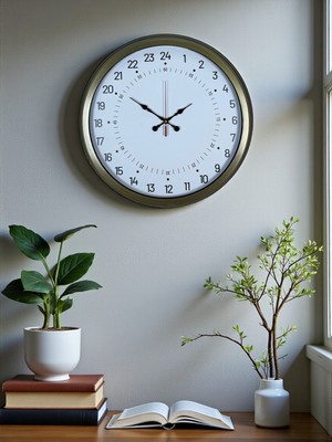 Sylar Zentime 40 cm Eskitme Metal 24 Saat Göstergeli Özel Tasarım Duvar Saati