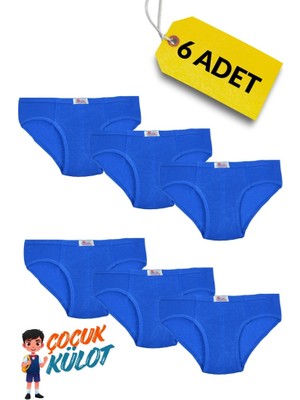 Cennetoğlu Erkek Çocuk 6'lı %100 Pamuk Beyaz Külot