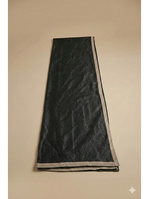 Tüm Ölçülerle Montaja Hazır Koyu Yeşil Gölgelik - Çit Filesi - Şerit Kolonlu ve Kuşgözlü Balkon Tülü