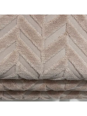 Kumaşçıtr Kaymaz Tabanlı Well Soft Koltuk & Çekyat Örtüsü 170×215 cm – Zigzag Desen Kamel