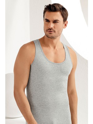 Şahinler Erkek Likralı Geniş Askılı Pamuklu Sporcu Atlet 030-029