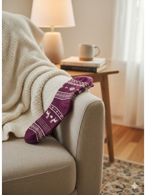 2'li Yumuşak Dokulu Dikişsiz Havlu Çorap