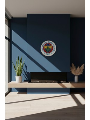 El Yapımı Sarı Lacivert Filografi Tablo – Duvar Dekoru