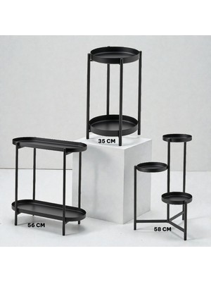 IKEA Olıvblad Çiçeklik Seti (58 cm - 56 cm - 35 cm 3 Adet )