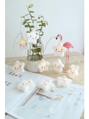 Tatlı Yüzlü Yıldız Gece Işığı, Çocuk Odası Dekorasyonu Için LED