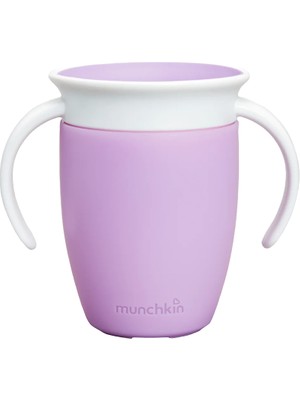 Munchkin Mucize  360° Alıştırma Bardağı, 6AY+, 207ML, Mor, 1 Adet