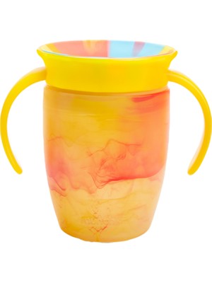 Munchkin Mucize 360° Alıştırma Bardağı 6 Ay+ |207 ml | BPA İçermez | Sarı Tropikal Desen