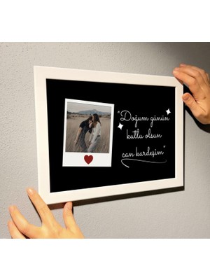 Photonom Arkadaşa Sevgiliye Doğum Günü Fotoğraflı Hediye Dostluk Tablosu