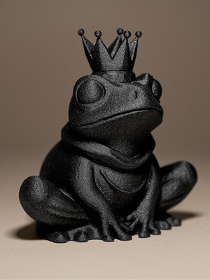 Linova Kurbağa Prens Heykel Biblo Dekoratif Obje