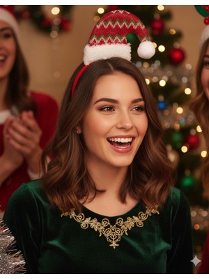 Dodomar Yılbaşı Dolgulu Mini Şapka Taç – Zigzag Model Parti ve Yeni Yıl Aksesuarı