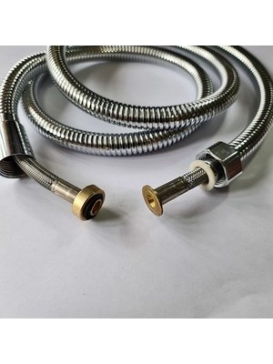 Arvenis Ömürlük Çelik Örgülü Kopmaz Dolanmaz Banyo Duş Spiral Hortumu 175 cm Atlantik Serisi Patlamaz