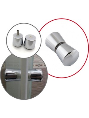 AYRINTISHOP Duşakabin Cam Kapı Metal Krom Kaplamalı Kulp