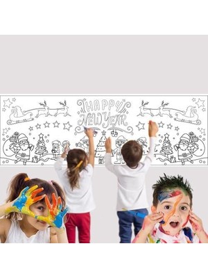 Dodomar Yılbaşı Temalı Boyama Posteri Afiş Yaz Sil 50-150C