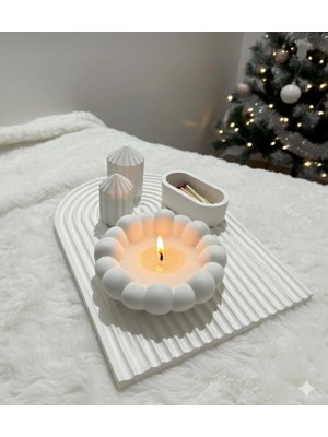 By Fii Home 5 'li Modern Set Dekor Vernikli Taş Tozu