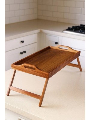 Çavdar Group Akasya Keyif Tepsi Katlanır Ayaklı Yatak Koltuk Tepsisi Klasik