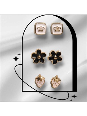 Bacoss Incili -Taşlı Çıt Çıt Düğme Aksesuar Toka (BC-1203)