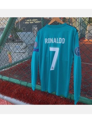 North Stand 2017 R.e.a.l Turkuaz Ronaldo Uzun Kol Nostalji Forması