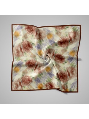 Piramit Naturel Eşarp | Sulu Gül